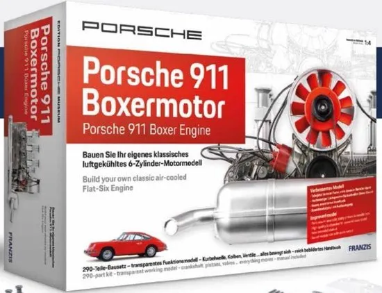 1:4 Franzis 67140 Porsche 911 Model Engine Kit Plastic kit