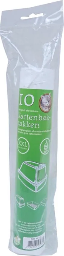 10 Plastic Kattenbakzakken - 69 x 20 x 46cm