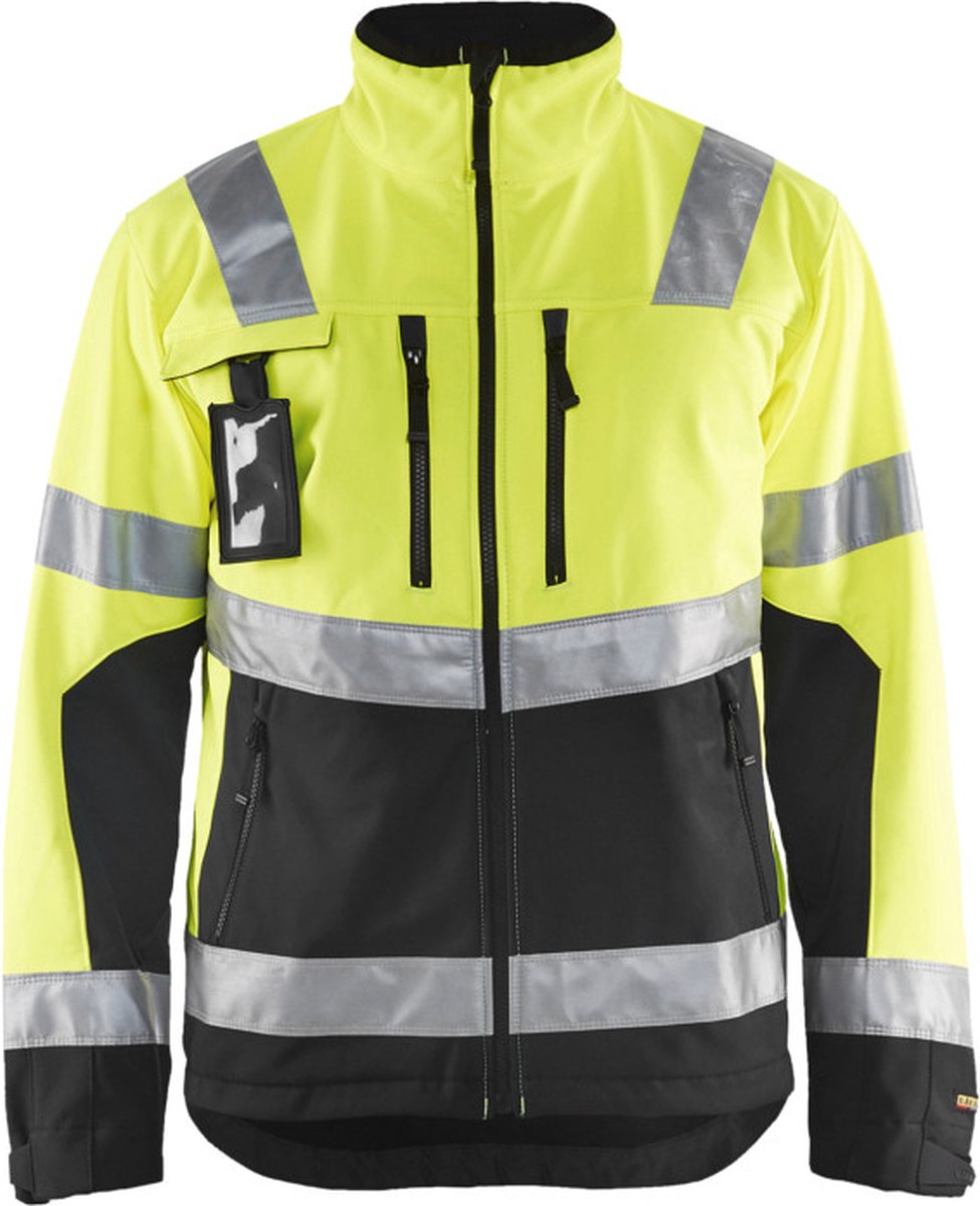 Blåkläder Softshell jack High-Vis 49002517 | High Vis Geel/Zwart | Maat 4XL - 7330509390016