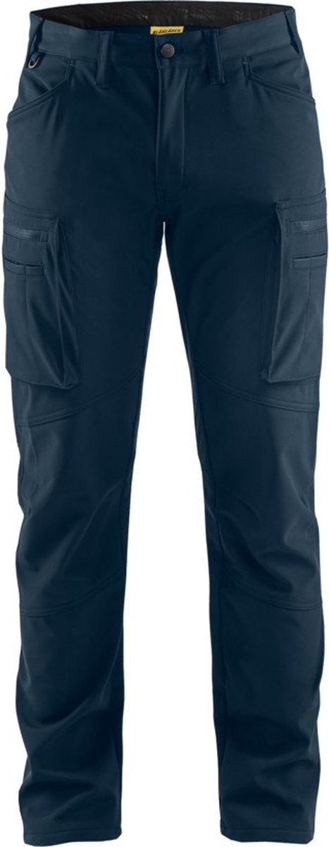 Blåkläder Softshell service werkbroek 14772513 | Donker marineblauw | Maat 54 - 7330509808108