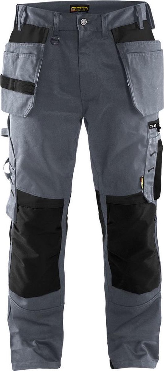 Blåkläder Werkbroek met spijkerzakken 15551860 | Grijs/Zwart | Maat C60 - 7330509590508