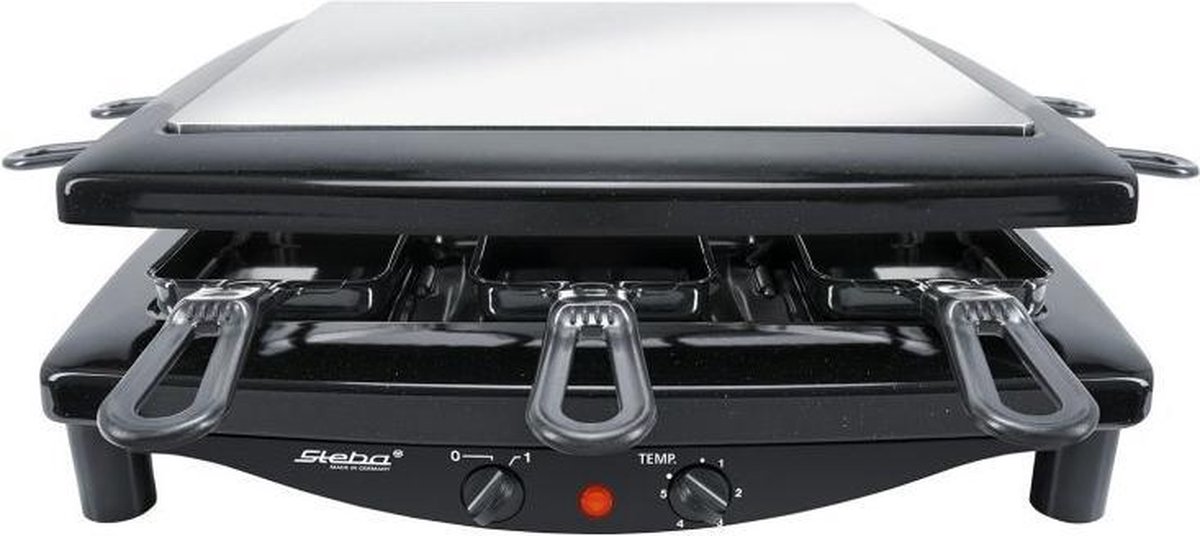 Steba RC7BS Steengrill - Gourmet - Premium raclette Deluxe - 8 personen - PFAS vrij