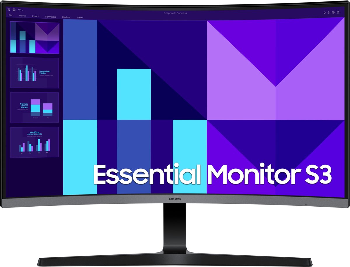 PC-monitor - Samsung - LS27D390GAUXEN - 27''- 1800R - FHD 1920x1080 - 100Hz - VA - 4ms(GTG) - 18...
