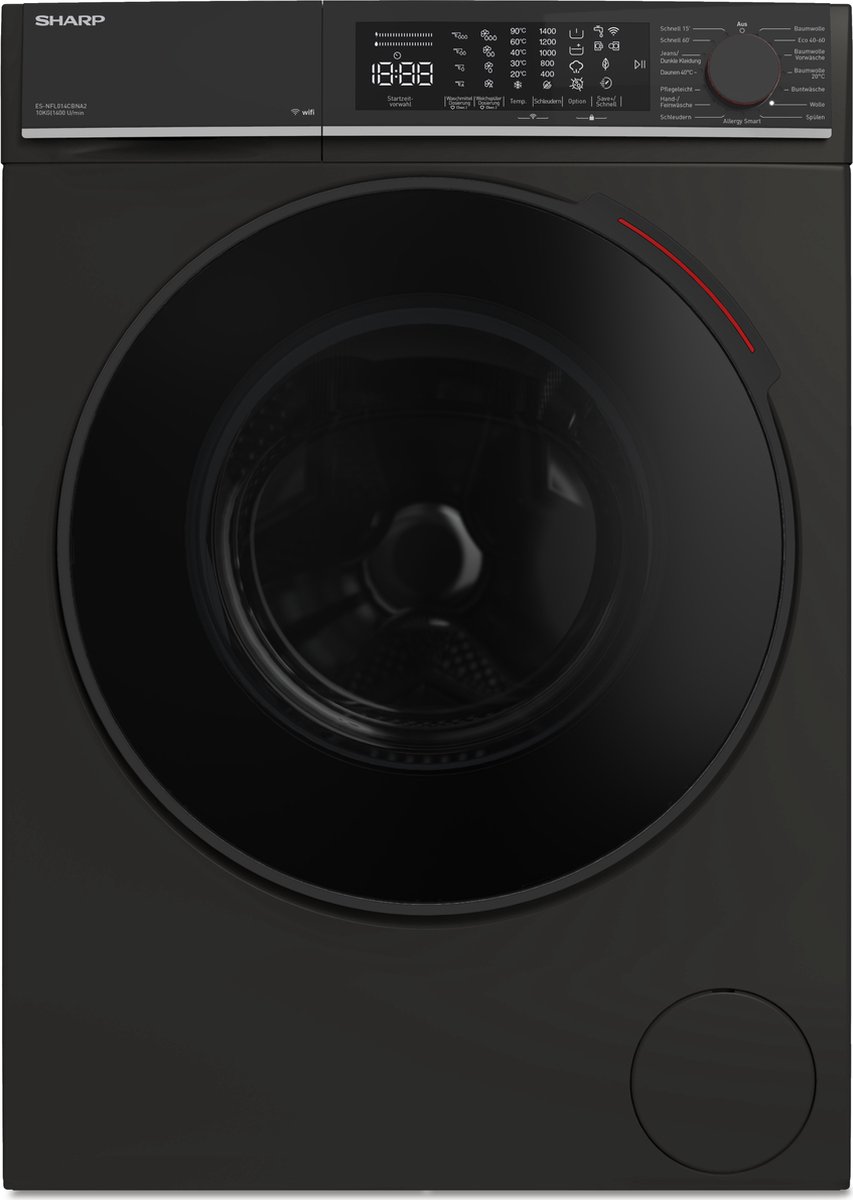 Sharp ESNFL014CBNA2BX - wasmachine - 10KG