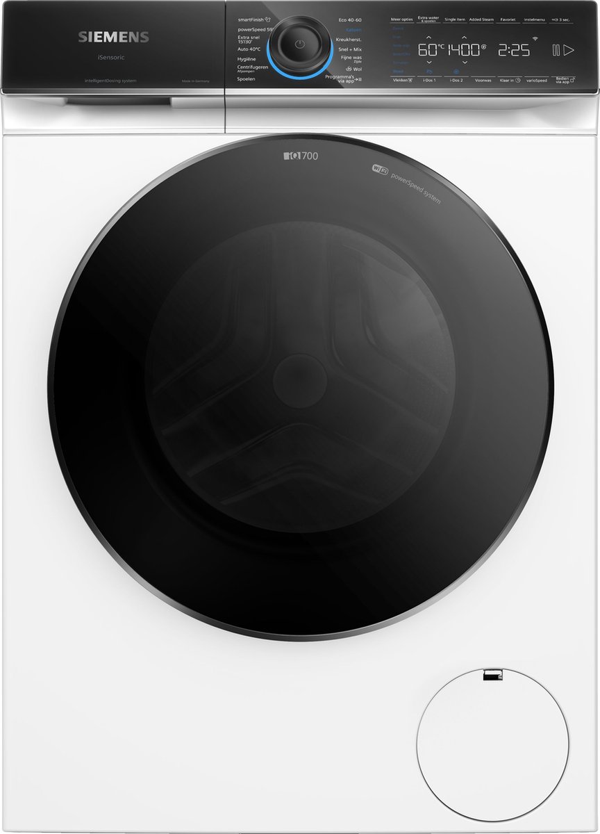 Siemens WG44B2ABNL - iQ700 - Wasmachine met stoom - 9 kg - 1400 rpm - 50% zuiniger dan energielabel A - Automatisch doseren - Home Connect