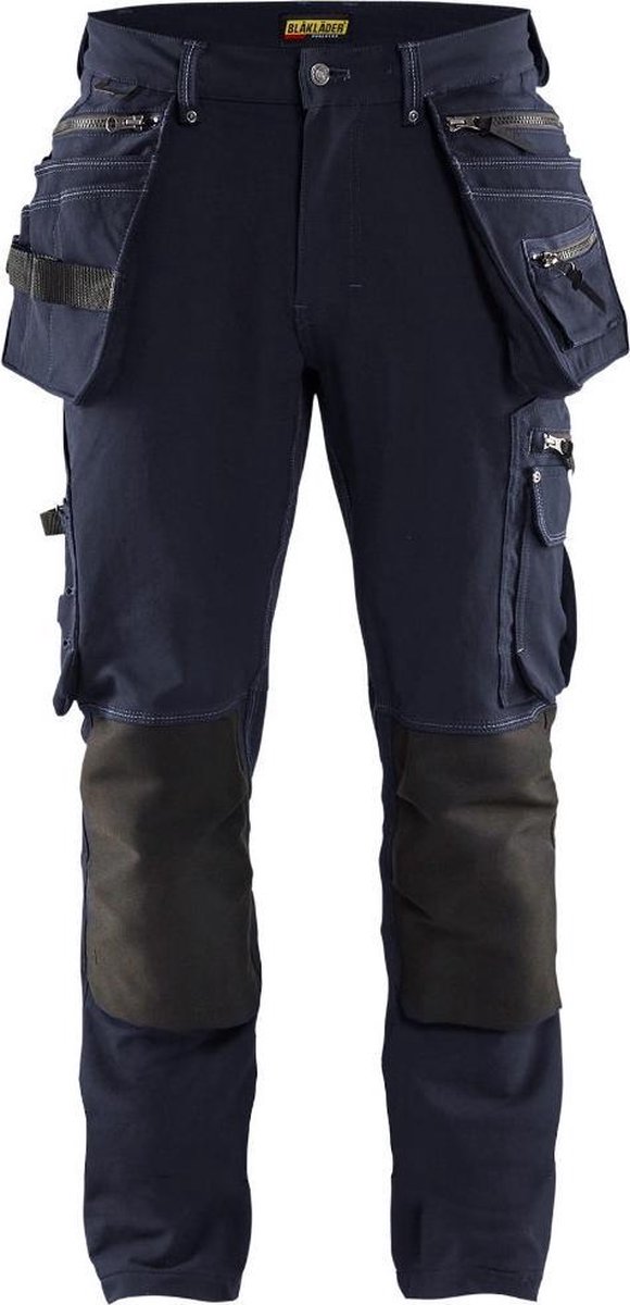 Blåkläder Werkbroek 4-weg stretch X1900 19981644 | Donkermarineblauw/Zwart | Maat D120 - 7330509695623