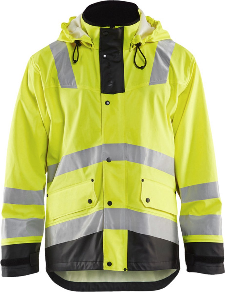 Blåkläder Regenjas High-Vis LEVEL 2 43022003 | High-Vis Geel/Zwart | Maat 4XL - 7330509570500