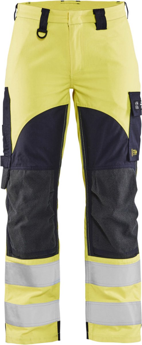 Blåkläder Multinorm Dames Werkbroek Inherent 71891512 | High-Vis Geel/Marineblauw | Maat 50 - 7330509641033