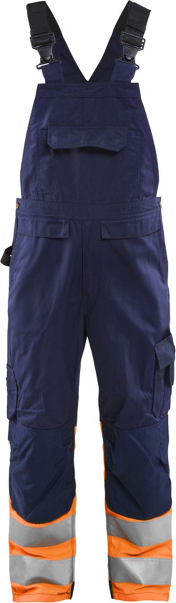 Blåkläder High-Vis bretelbroek 26621800 | Marineblauw/Oranje | Maat 62 - 7330509727522