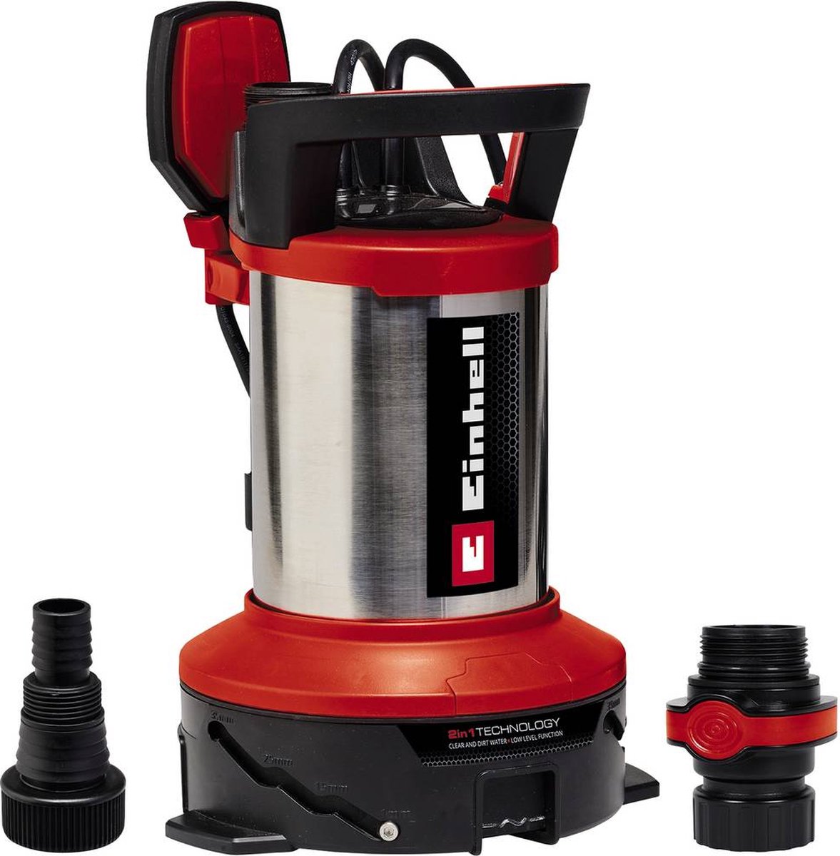 Einhell Elektrische Vuilwaterpomp GE-DP 7535 N LL ECO - 750 W - 18500 l/u - Vuil totØ35 mm - Afzuigend tot 1 mm - Verstelbaar voor vuil en schoon water - Traploos instelbare vlotterschakelaar
