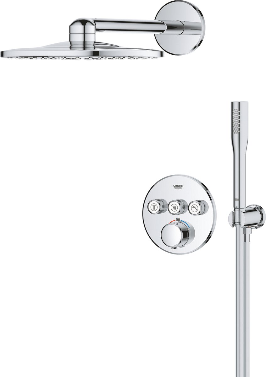 GROHE QuickFix Precision SmartControl inbouw douchesysteem - Rond - Chroom