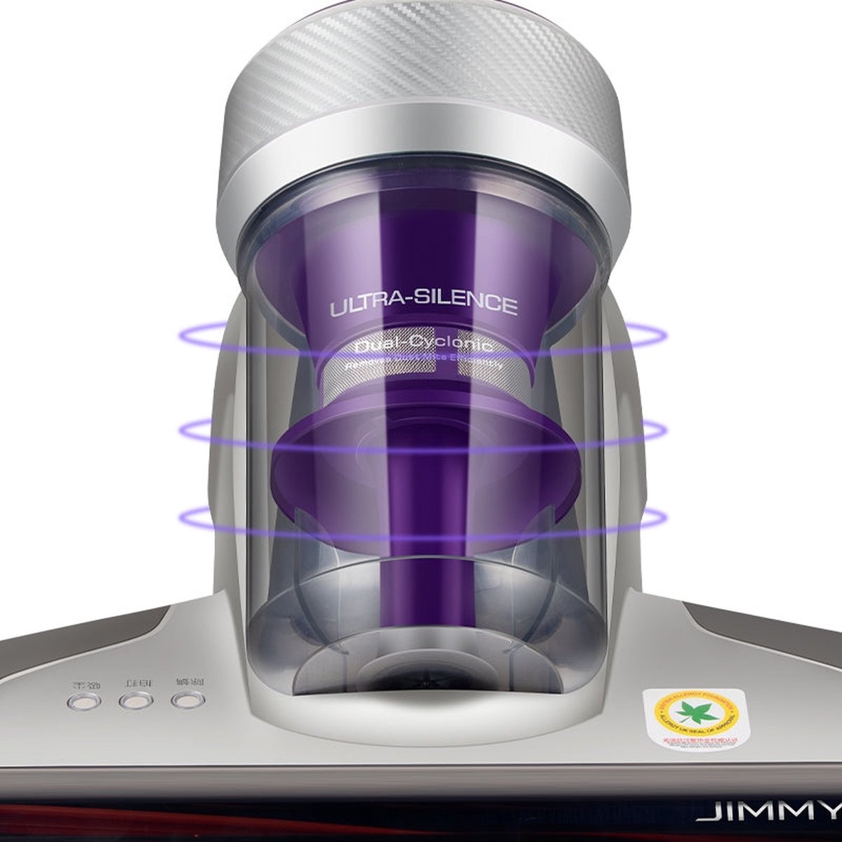 Jimmy JV35 Bedrade huismijt stofzuiger met HEPA filter en MIF - Grijs -<74 dBA - 700W - 5 meter snoer - 60 graden celsius en UV straling - 0.5 liter reservoir