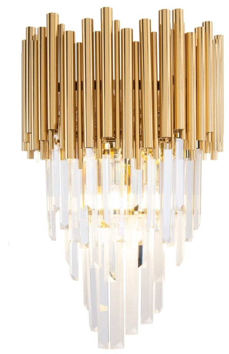 Maxlight Vogue - Wandverlichting - 30 X 19 X 54 Cm - Goud