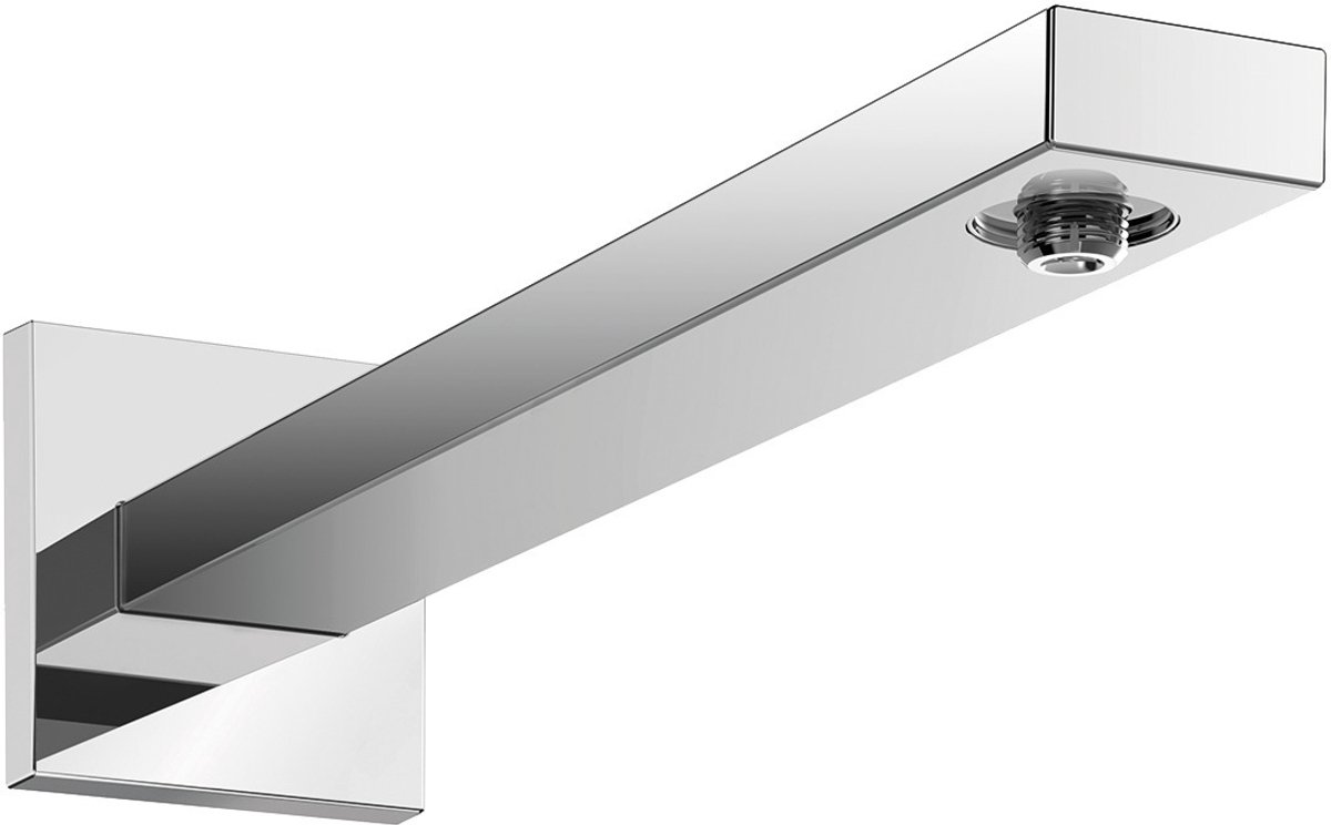 hansgrohe douchearm square 389mm, mat wit