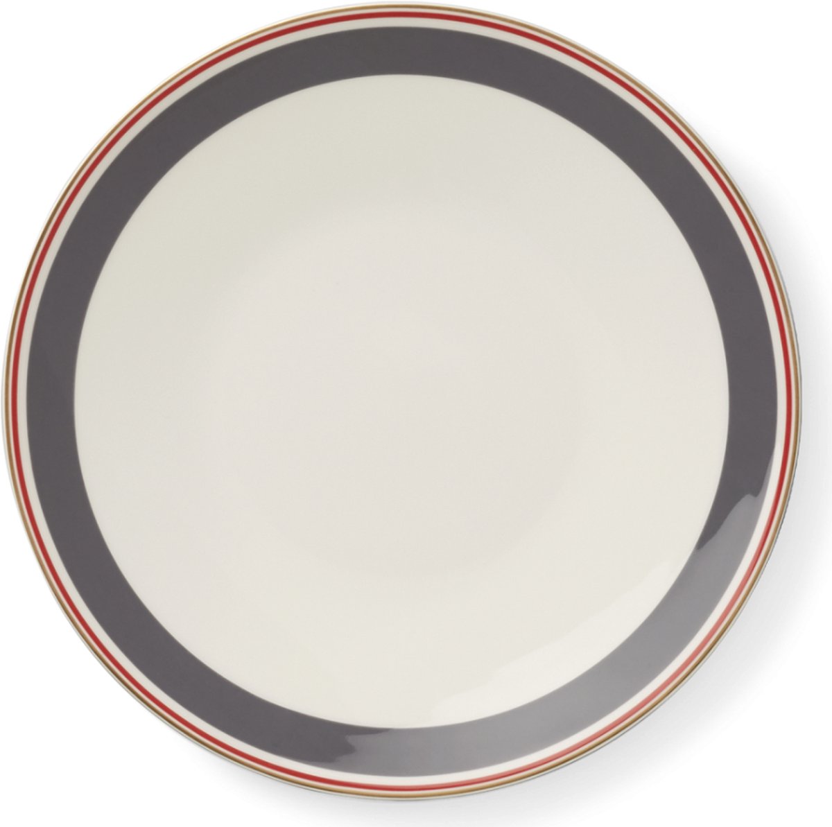 Dibbern - Capri - Dinerbord 28cm Anthracite/Red