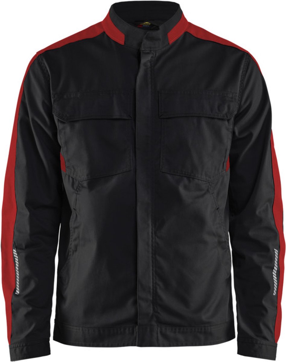Blåkläder Industrie jack stretch 44441832 | Zwart/Rood | Maat XXL - 7330509761458
