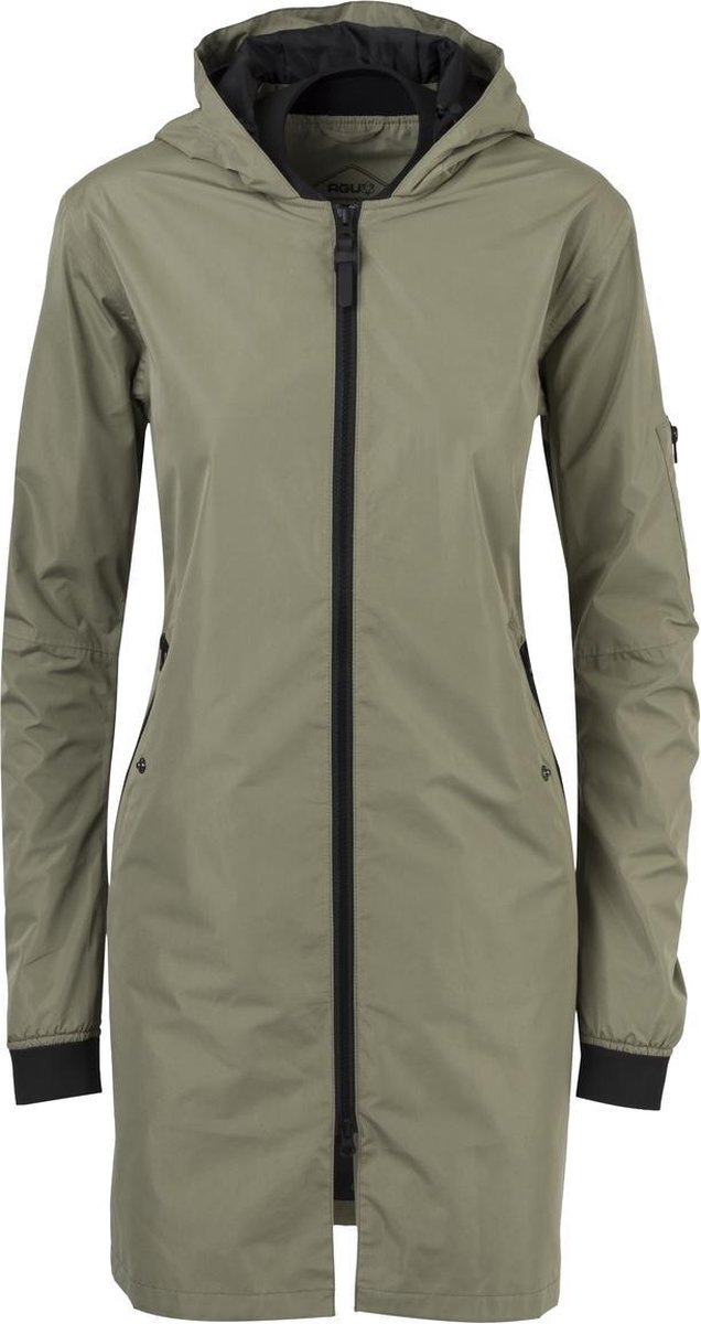 AGU Long Bomber Regenjas Urban Outdoor Dames - Groen - XXL - Waterdicht