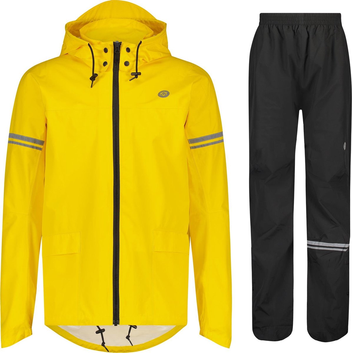 AGU Original Regenpak Essential - Geel Zwart - M - Waterdicht