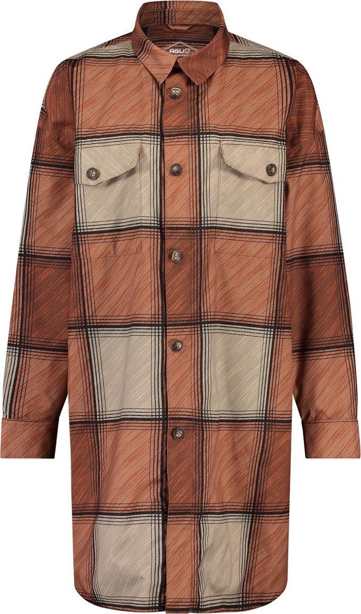 AGU Oversized Rain Shirt Winter Regenjas Urban Outdoor Dames - Cinnabar - XS - Waterdicht