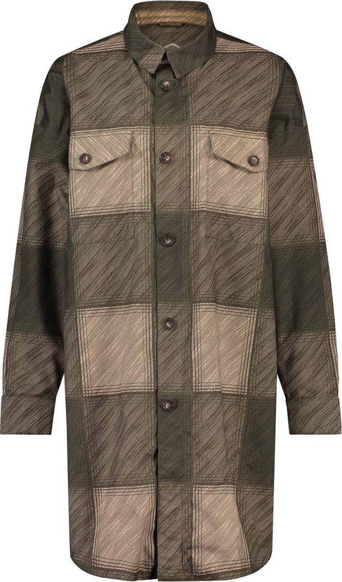 AGU Oversized Rain Shirt Winter Regenjas Urban Outdoor Dames - Groen - XL - Waterdicht