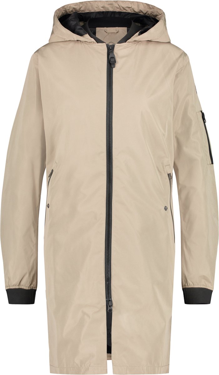 AGU Long Bomber Regenjas Urban Outdoor Dames - Cement - XL - Waterdicht