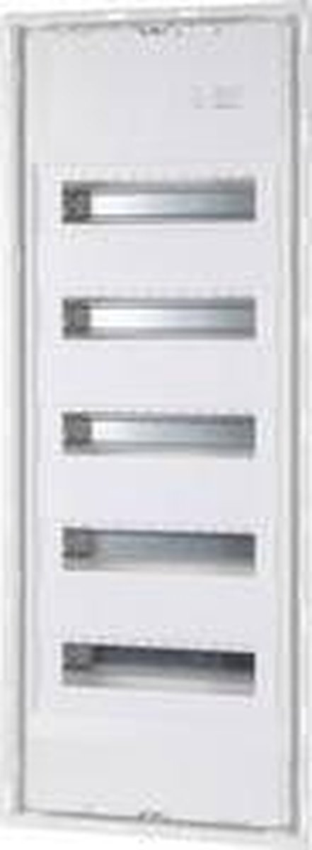 F-Tronic 7250062 JUMBO60+10 Distributiekast Holle wand, Inbouw (in muur) Aantal groepen: 60 Aantal rijen: 5 Inhoud: 1 stuk(s)