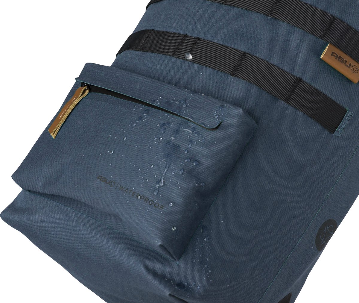 AGU Convoy Enkele Fietstas/Rugzak Urban Click'nGo - Blauw - Waterdicht
