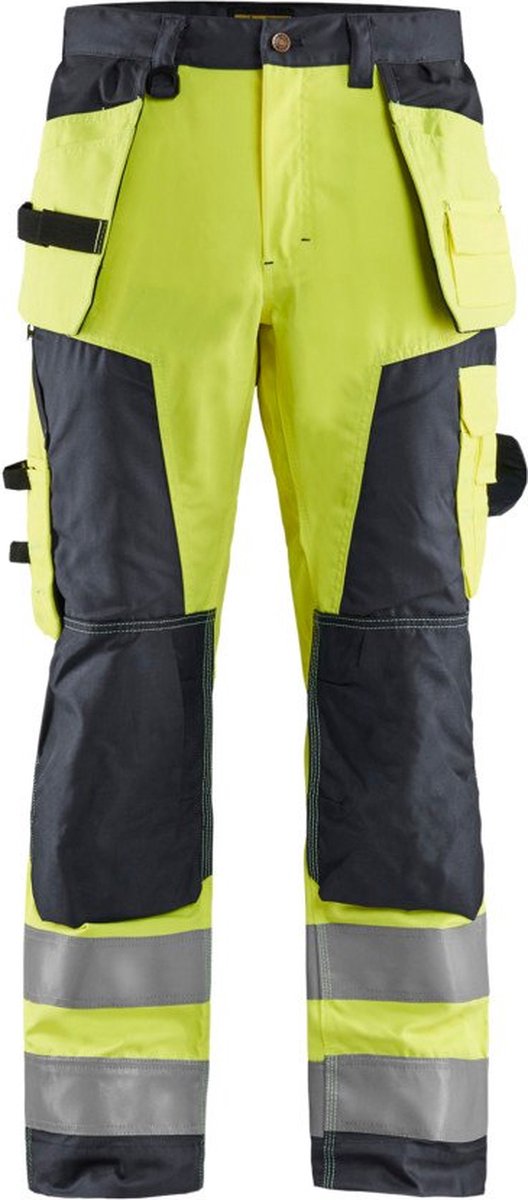 Blåkläder Werkbroek High-Vis 15681811 | HIgh Vis Geel/Medium Grijs | Maat 54 - 7330509676196