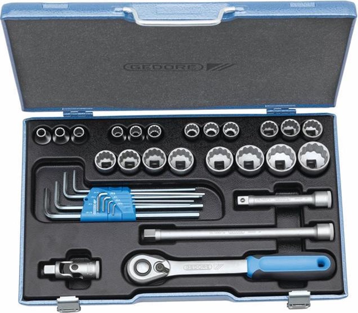 Gedore Dopsleutelset 1/2" 25-dlg. - 2546027