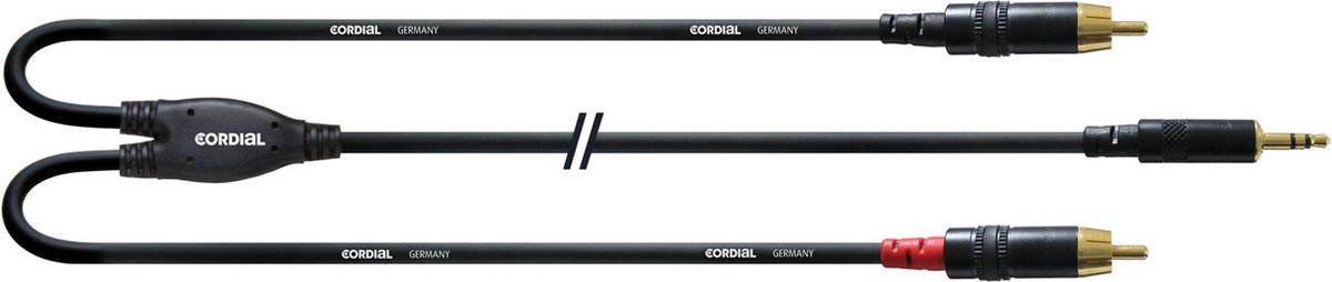 CORDIAL 6 M REAN JACKPLUG 3,5 MM/2X CINCH