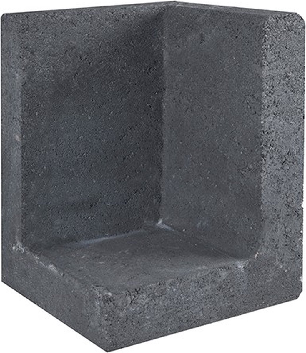 L-element hoek zwart 30x30x40 cm - Gardenlux