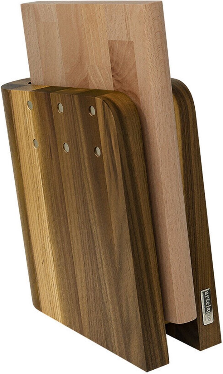 Artelegno - Grand Prix Magnetisch Messenblok Walnotenhout + Snijplank Beukenhout