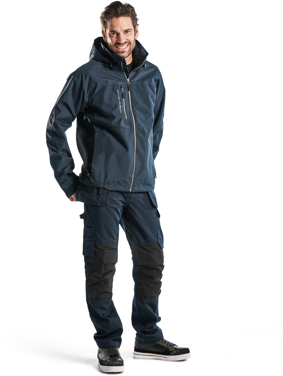 Blåkläder Service werkbroek met stretch en spijkerzakken 14961330 | Donker marineblauw/Zwart | Maat 46 - 7330509548318