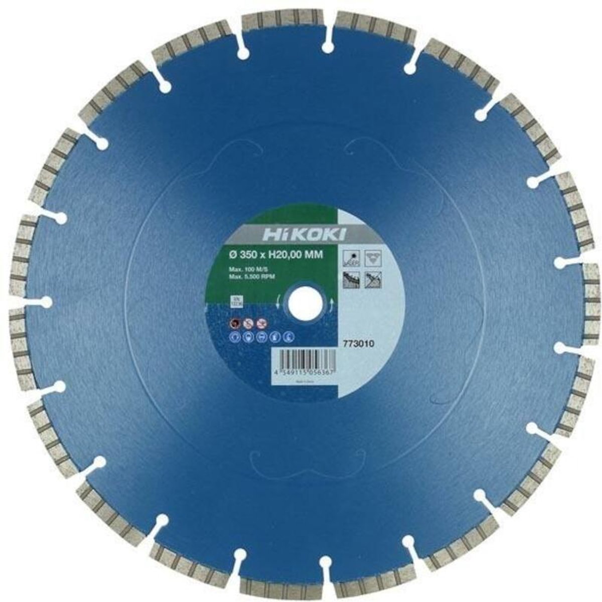 Hikoki Accessoires Diamant Zaagblad 350X20,0X10 Type Concrete Economy Laser - 773014