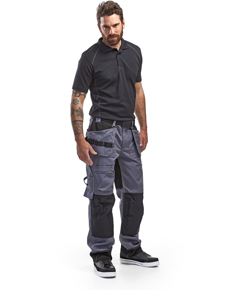 Blåkläder Werkbroek 15041860 | Grijs/Zwart | Maat 56 - 7330509261026