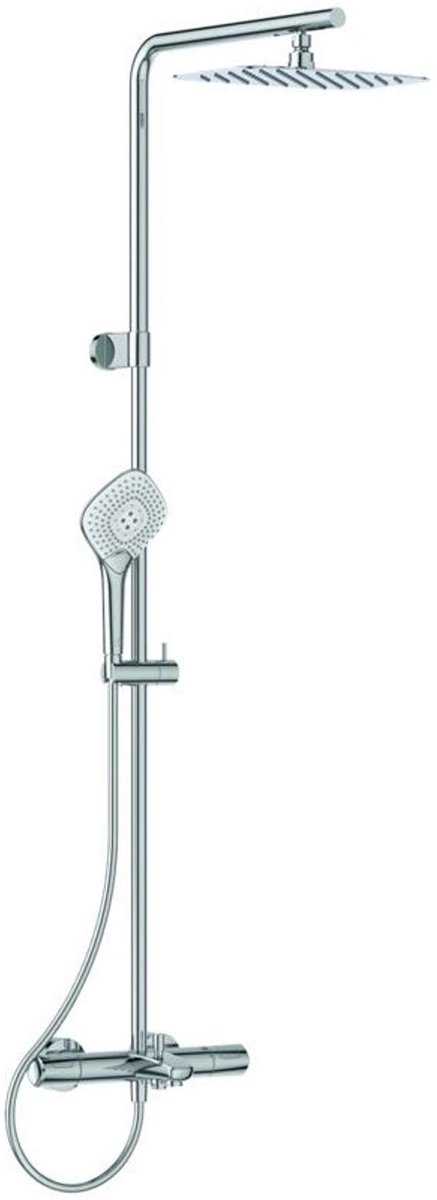 Ceratherm T100 Flex bad-/douchezuil met thermostaat, verchroomd