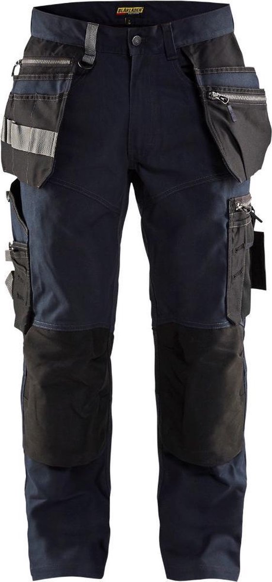 Blåkläder Werkbroek met stretch 15901343 | Donker marineblauw/Zwart | Maat 46 - 7330509621646