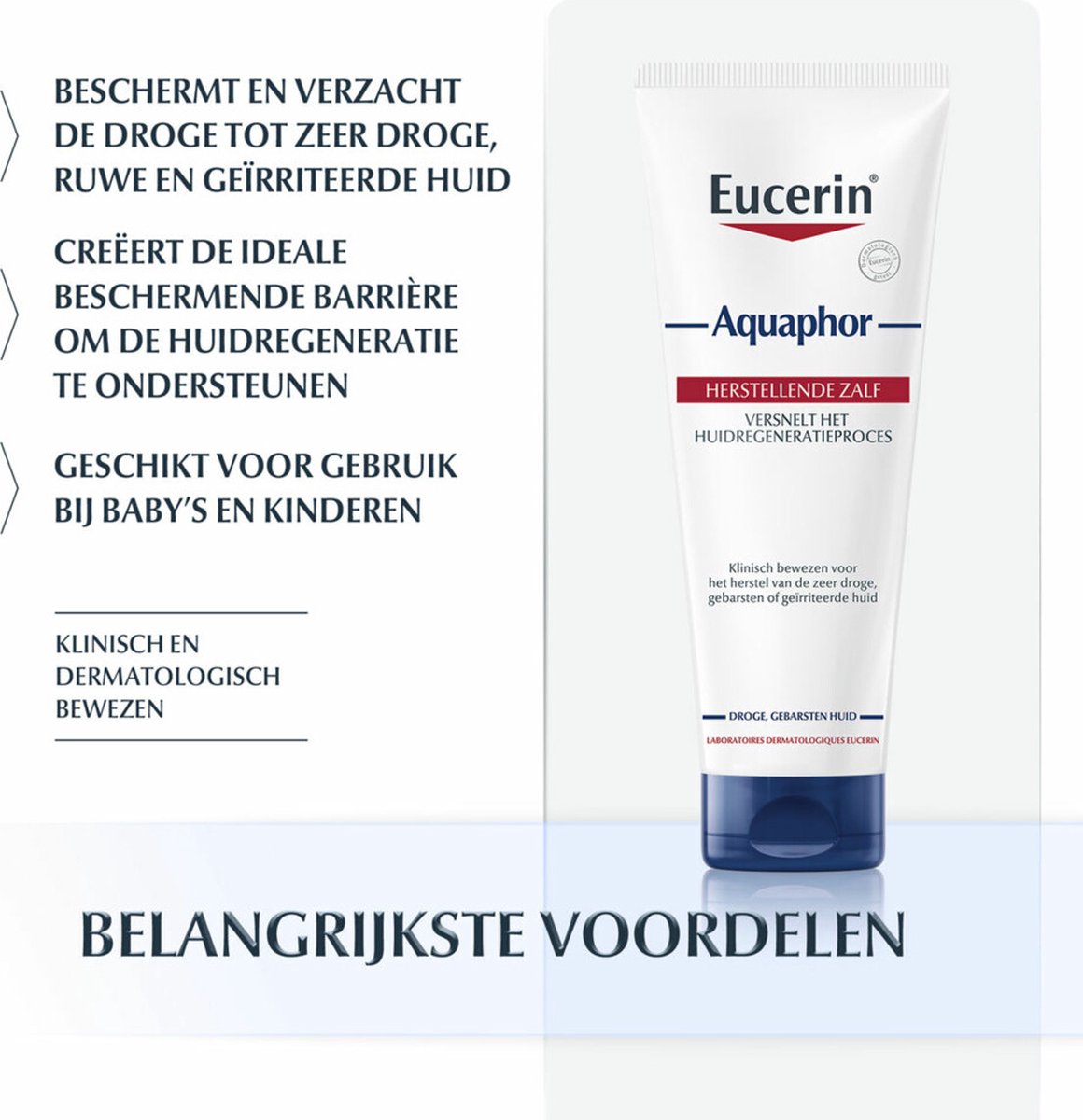 12x Eucerin Aquaphor Huidherstellende Zalf Grootverpakking 198 gr