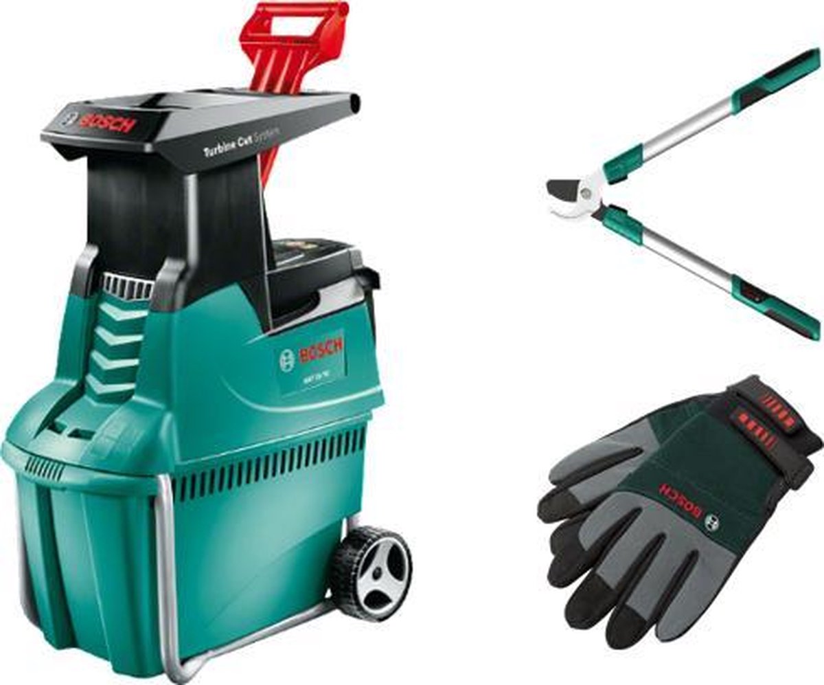 Bosch AXT 25 TC - Fluisterhakselaar 2500W - Turbine-Cut systeemØ45mm (1 stuk)