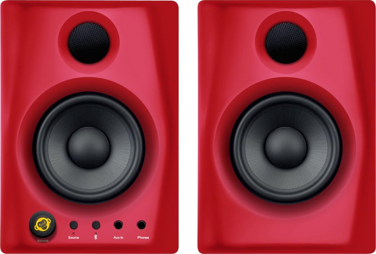 Monkey Banana Gibbon AIR 2.0 - Bluetooth Monitor Set - 4''Woofer 25W - Rood