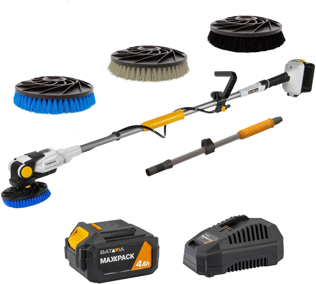 Batavia 18V Twin Brush - Brushless Accu Reinigingsborstel | Incl. Alle Accessoires