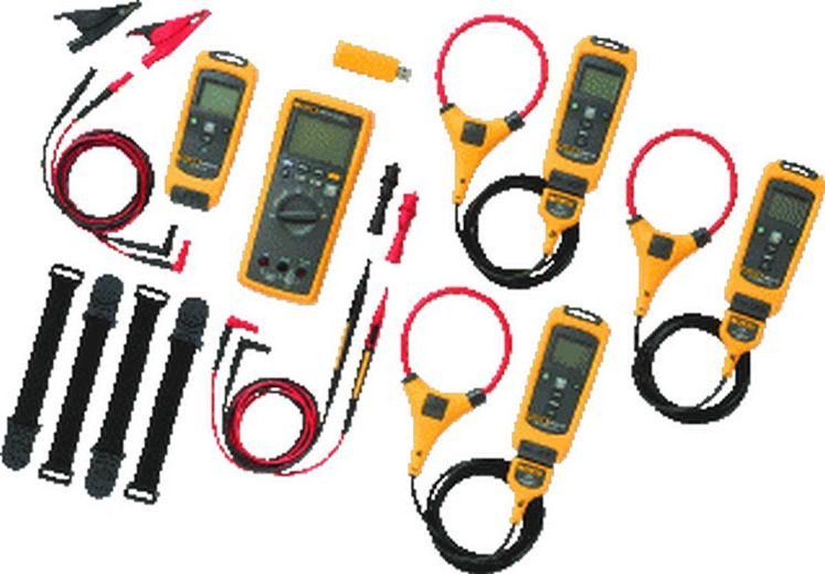 Fluke FLK-A3001 FC KIT Stroomtang, Multimeter Digitaal Grafisch display, Datalogger CAT III 1000 V, CAT IV 600 V Weergave (counts): 10000