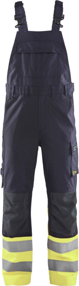 Blåkläder Bretelbroek Multinorm Inherent Klasse 1 28881512 | Marine/High-Vis Geel | Maat 64 - 7330509809341