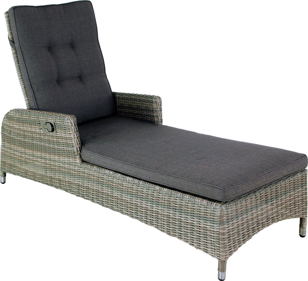 Ligbed Long Beach Chocolate Taupe - Oosterik home