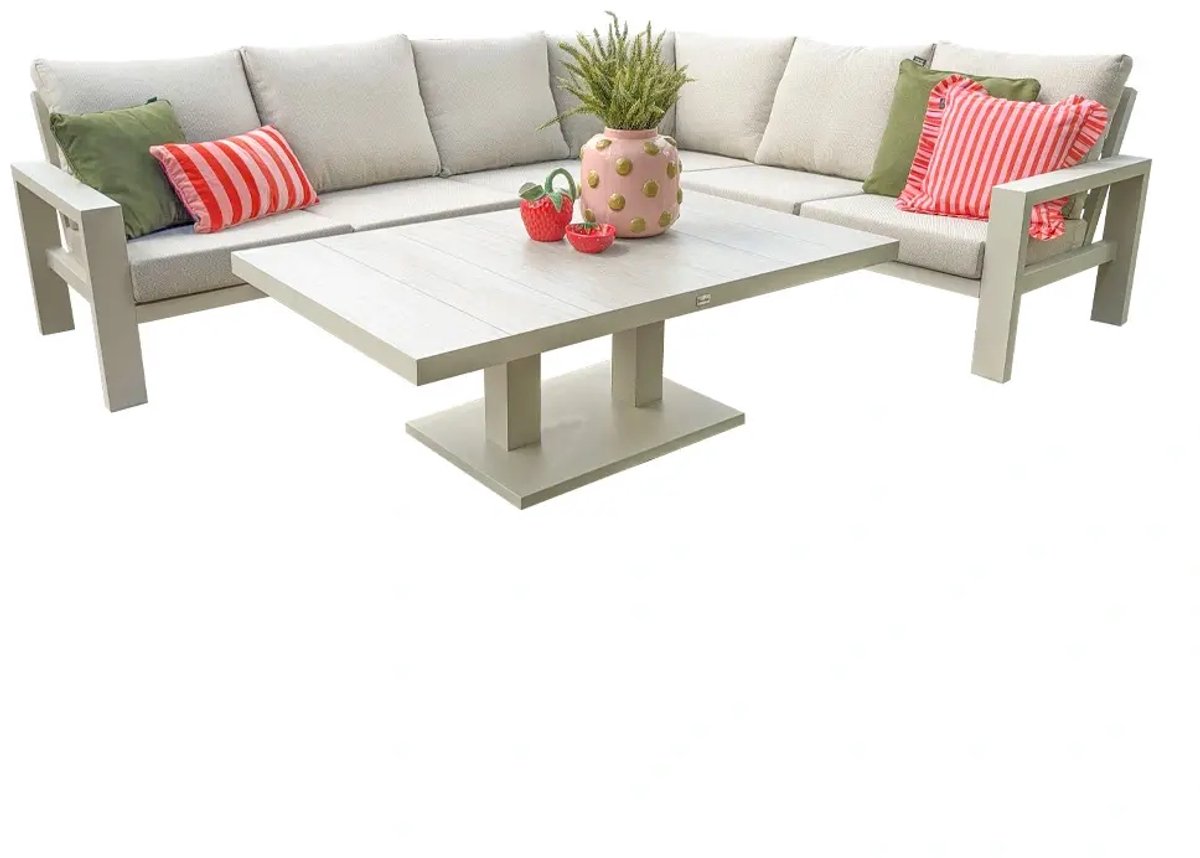 Benton Lounge diningset Latte - Trestino