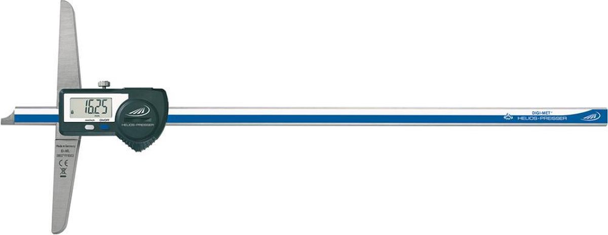 Helios Preisser Diepteschuifmaat | 200 mm | data-uitgang | recht meetrail | 1 stuk - 1360718 1360718