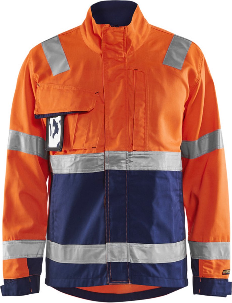 Blåkläder Jack High-Vis 40641811 | High-Vis Oranje/Marineblauw | Maat XL - 7330509519509