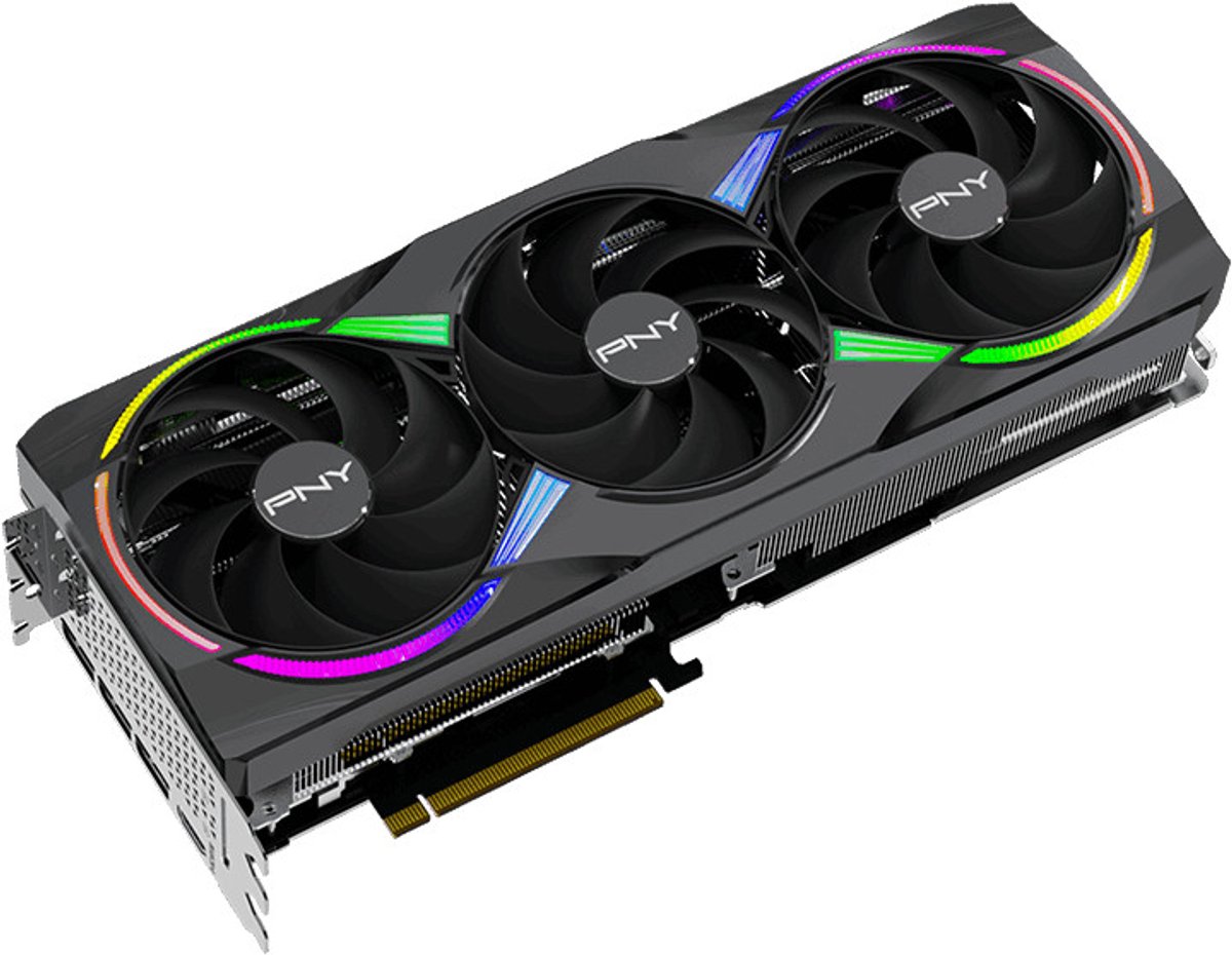 PNY Nvidia RTX 5080 Videokaart 16GB ARGB OC Triple Fan 16 GB GDDR7-RAM PCIe x16 HDMI 2.1, DisplayPort 2.1