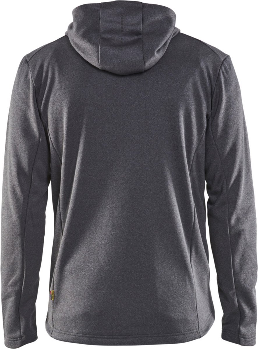 Blåkläder Hoodie met hele rits 35402533 | Zwart Mêlee | Maat XL - 7330509780251