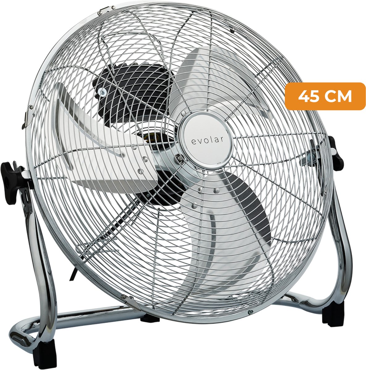 Evolar EVO-MFF18C Vloerventilator - Chroom